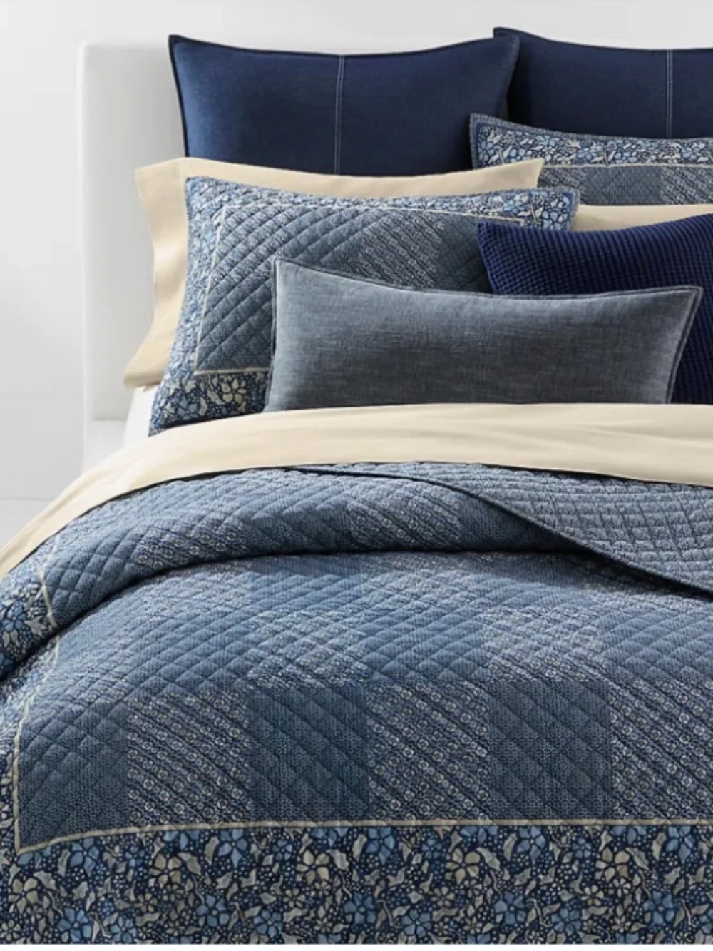 Ralph Lauren Blue Penwood Quilt - King, NWT